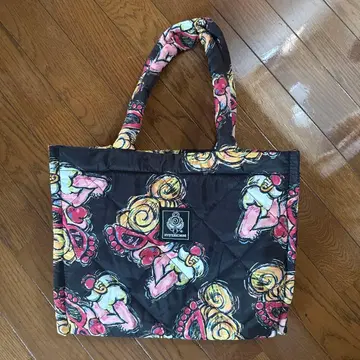 히스테릭 미니 히스미니 퀼팅 토트백 블랙 로손