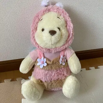 [한정판] 디즈니 스토어 푸우 봉제 인형 핑크 꿀벌 2024