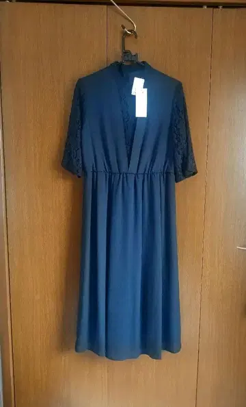 포멀 원피스 레이스 소매 / M 사이즈