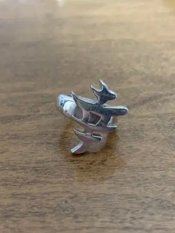 빈티지 반지 행운 모티브 925 각인