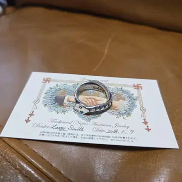 래리 스미스 실버 925 스네이크 반지