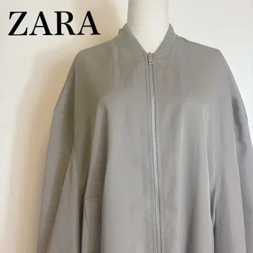 ZARA 자라 택 포함 발수 가공 봄버 자켓 리브 풀 집업 겉옷