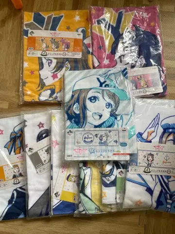 Aqours 캐릭터 타월 9장 세트