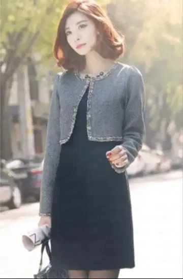 포멀 원피스 볼레로 일체형