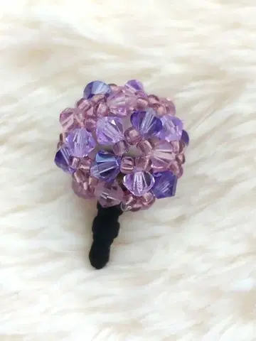 이어폰 잭 레트로 헤이세이 빈티지 수국