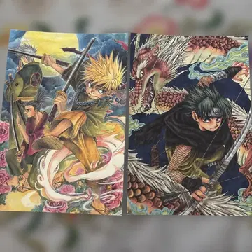 동인 작가 네코무스 사부로 님 NARUTO 엽서 2장 세트