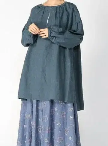 SM2 사만사 모스모스 slowlinen 개더 튜닉