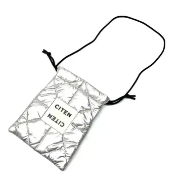 CITEN 실버 퀼팅 숄더백 3543