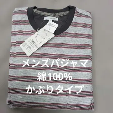 남성용 파자마 M 사이즈 풀오버 타입 면 100%