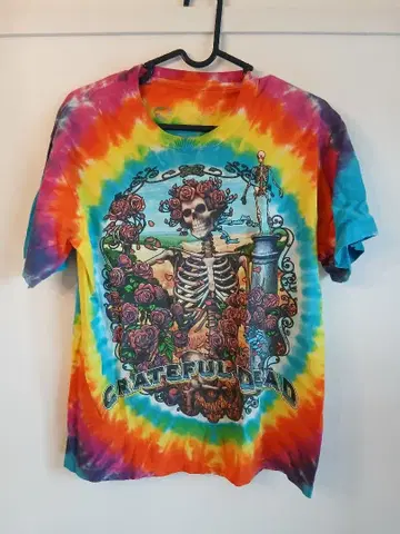 그레이트풀 데드 타이 다이 티셔츠 밴드 티