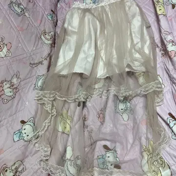 앙크루즈 피쉬테일 스커트 화이트 아이보리 베이지