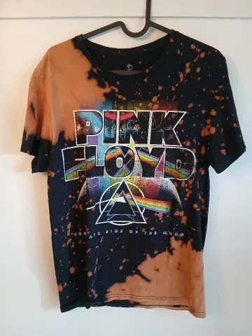 핑크 플로이드 타이 다이 티셔츠 밴드 티