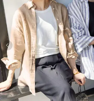 SLOBE IENA 슬로브 이에나 유럽 리넨 셔츠 38