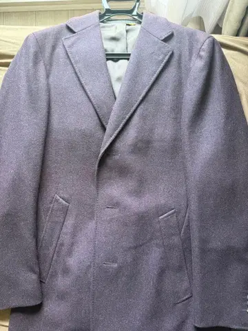 보라색 체스터 코트 어깨 너비 약 76cm