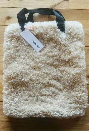 베이지 폴리에스테르 토트백 프리 사이즈