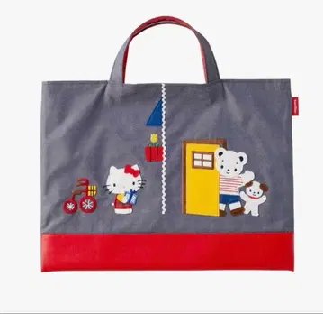 파미리아 헬로키티 자수 데님 백