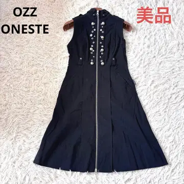 ozz on JAPAN OZZ ONESTE 블랙 지퍼 실버 버튼 자수