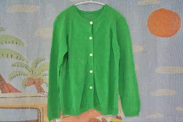 STAMP AND DIARY 린넨 가디건