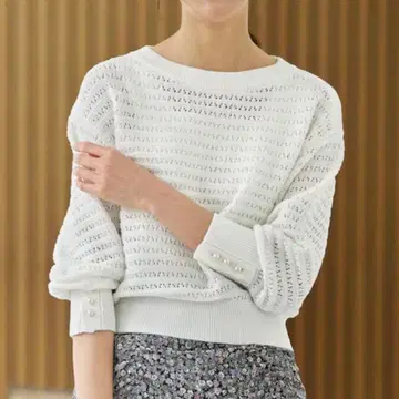 쿠미쿄쿠 2024SS 니트 S2 화이트