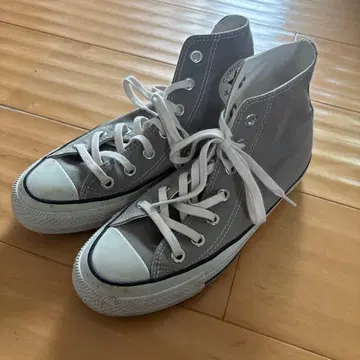 CONVERSE ALL STAR 그레이 하이컷 후드 텍스타일