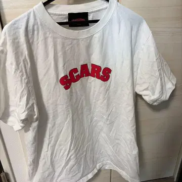 SCARS 공식 로고 티셔츠 044G 화이트