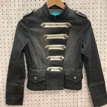 2010s vibes 구제 의류 나폴레옹 자켓풍 스트레치 데님 블루종