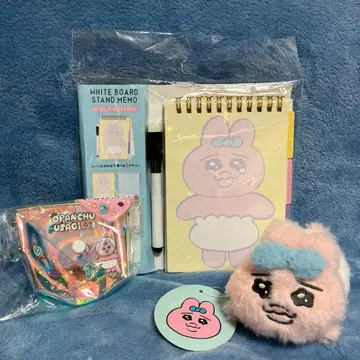 빤쮸토끼 3점 묶음 판매 뽀송뽀송 마스코트 화이트보드 미니 파우치
