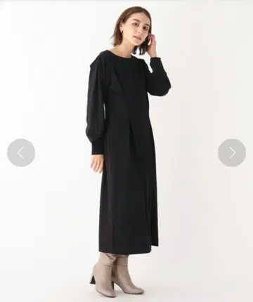 OPAQUE.CLIP 블랙 원피스 L 새상품급 오케이션 포멀