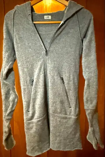 LGB 루그랑블루 그레이 지퍼 후드티 퇴폐계
