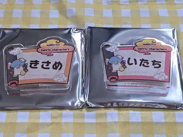 NARUTO 나루토 산리오 콜라보 아크릴 배지 이타치 키사메