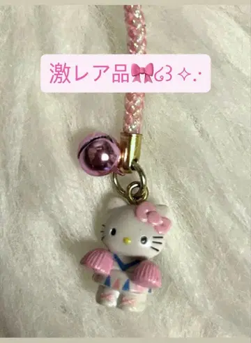 [초레어] 치아재팬 헬로키티 매듭 스트랩 지역 키링