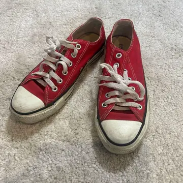 새상품급 80s 90s 레어 USA제 컨버스 올스타 레드 Size 5