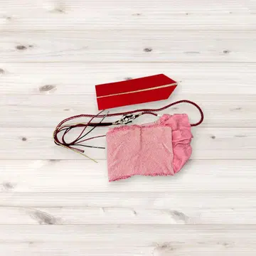 후리소데용 허리띠, 오비 장식 천, 카라 3종 세트