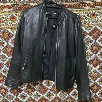 HARE 천연 가죽 싱글 라이더 자켓 S