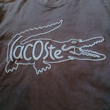 새상품급 LACOSTE 자수 T셔츠 라코스테