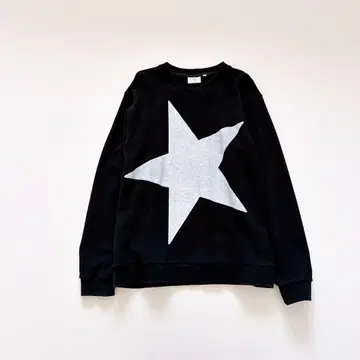 [ CONVERSE ] 컨버스 트레이닝복 맨투맨 블랙 별 패턴 빅 로고
