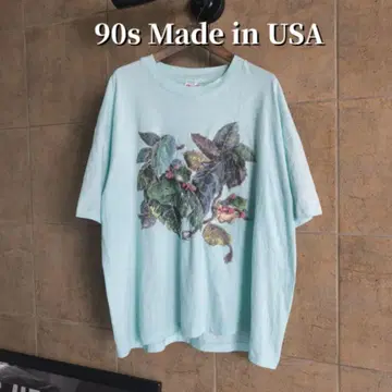 90s USA제 개구리 네이처 애니멀 T셔츠 싱글 스티치 XL