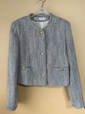 [ ZARA ] 헤링본 숏 자켓