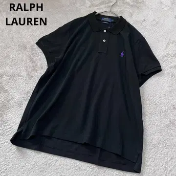 새상품 폴로 랄프 로렌 클래식 핏 피케 셔츠 반팔 블랙 XL