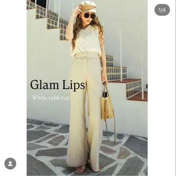 Glamlips 그램립스 화이트 탱크탑