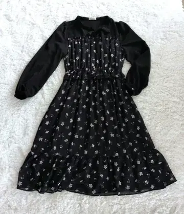 새상품급 엑시즈팜 긴팔 롱 원피스 M