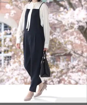 올인원 수트 포멀 캐주얼 드레스 수트 셋업 네이비