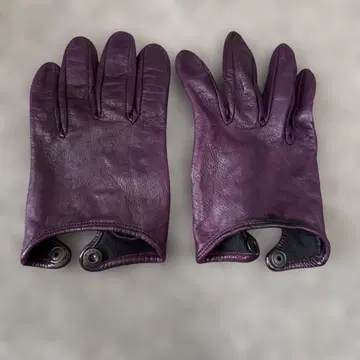천연 가죽 보라색 장갑 S 사이즈 이탈리아제