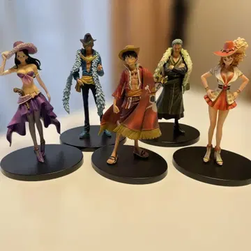 원피스 피규어 세트 루피&나미&로빈&조로&상디