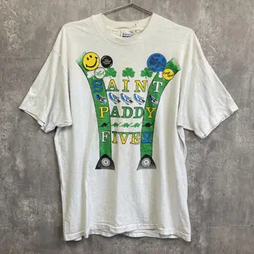 Hanes 헤인즈 화이트 반팔 T셔츠 XL