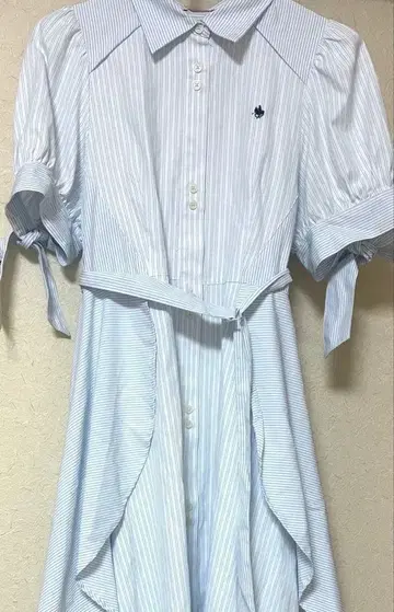 다즐린 [ POLO BCS 콜라보 ] 헤믈레이어드 셔츠 원피스 S