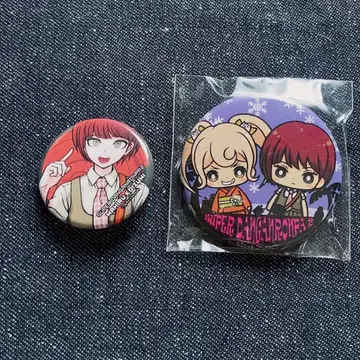 단간론파 코마에다 마코토 캔뱃지 2개 세트
