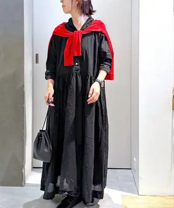 natural by studio clip 블랙 롱 원피스