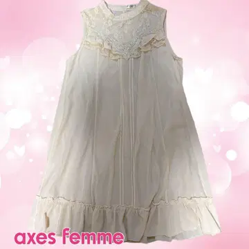 axes femme 슬리브리스 원피스 깔끔한 여성 새상품급