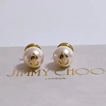[ 미사용 새상품 ] Jimmy Choo JC 펄 스터드 귀걸이 지미추